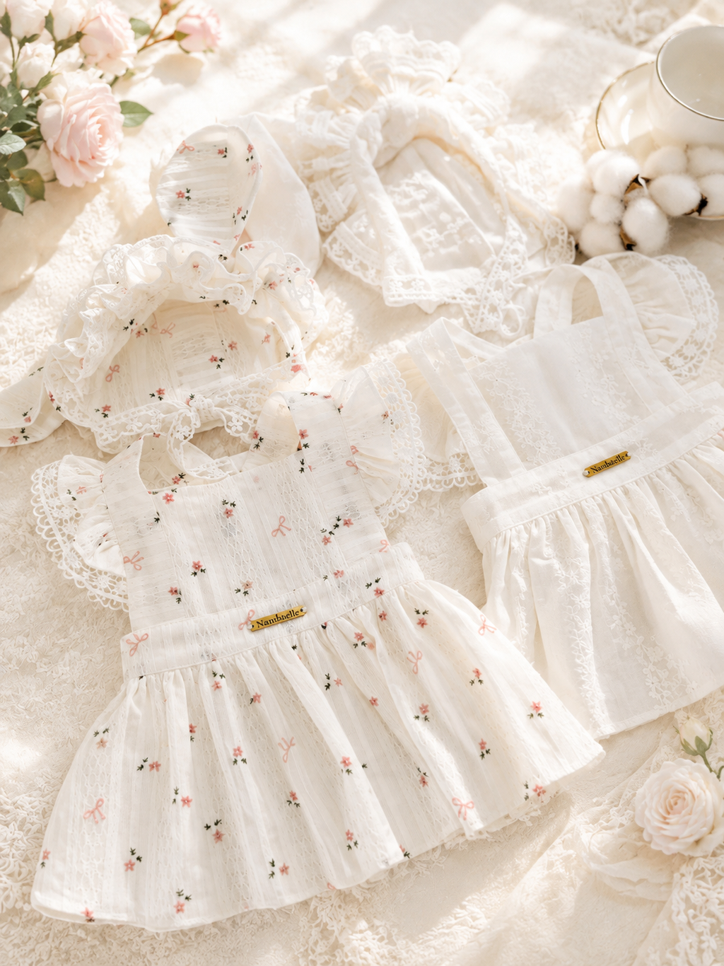 Mimi puppy set (rabbit hat)